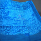 Sky Blue Kalamkaari Print Munga Cotton Saree By Gayathri Reddy Designer Studio | Swadesiicart