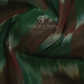 Dual Shades of Bottle Green And Maroon Mangalagiri Ikkat Cotton Saree By Gayathri Reddy Designer Studio | Swadesiicart