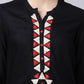 Souchii Women Black Geometric Embroidered Grandeur & Majestic Artwork Kurta - Swadesiicart
