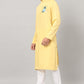 Abstract Embroidered Cotton Kurta by Hilo Design
