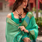 Anaita Light Green Designer Weaving Pure Silk Saree With Blouse