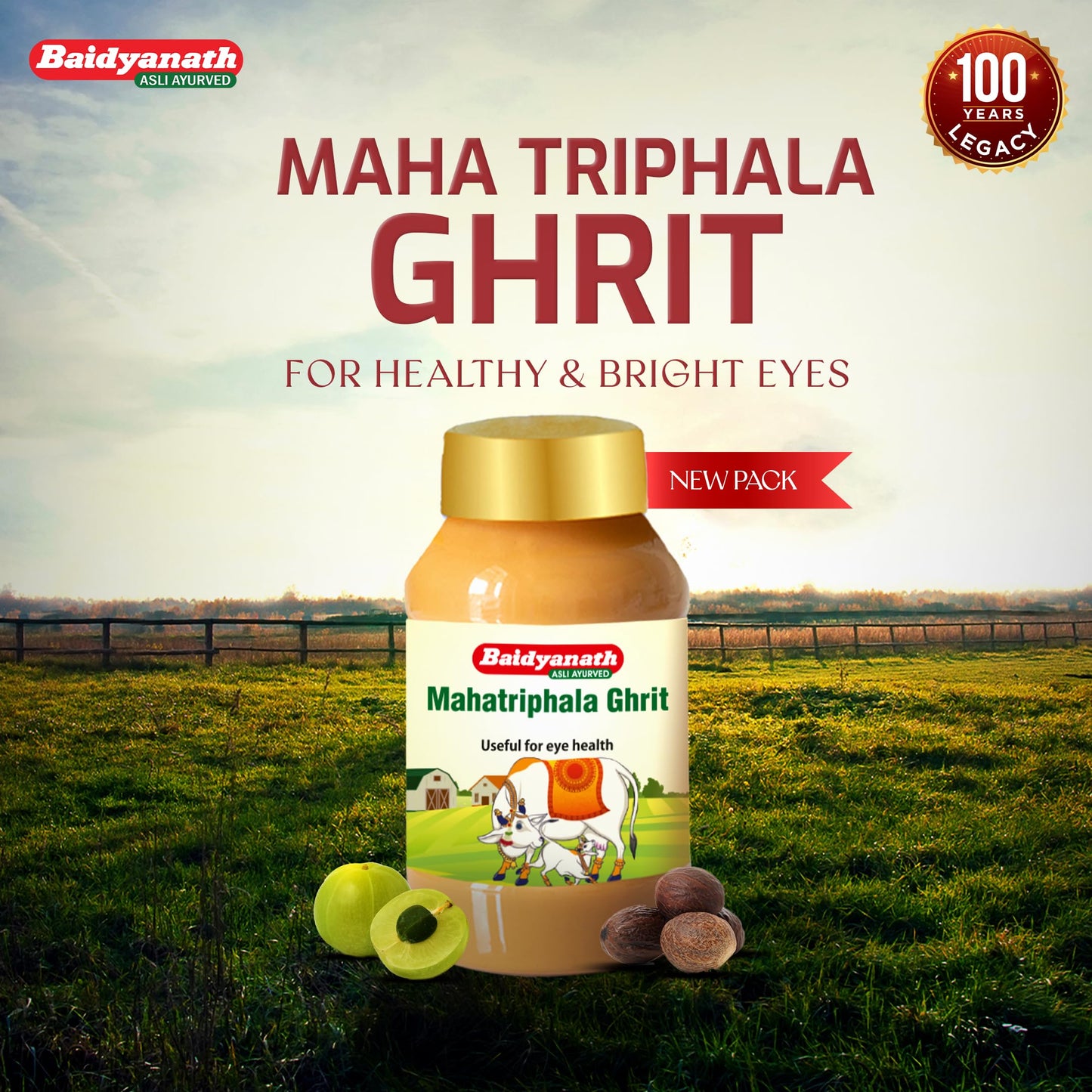 Baidyanath Mahatriphala Ghrita 100 gm - Swadesiicart