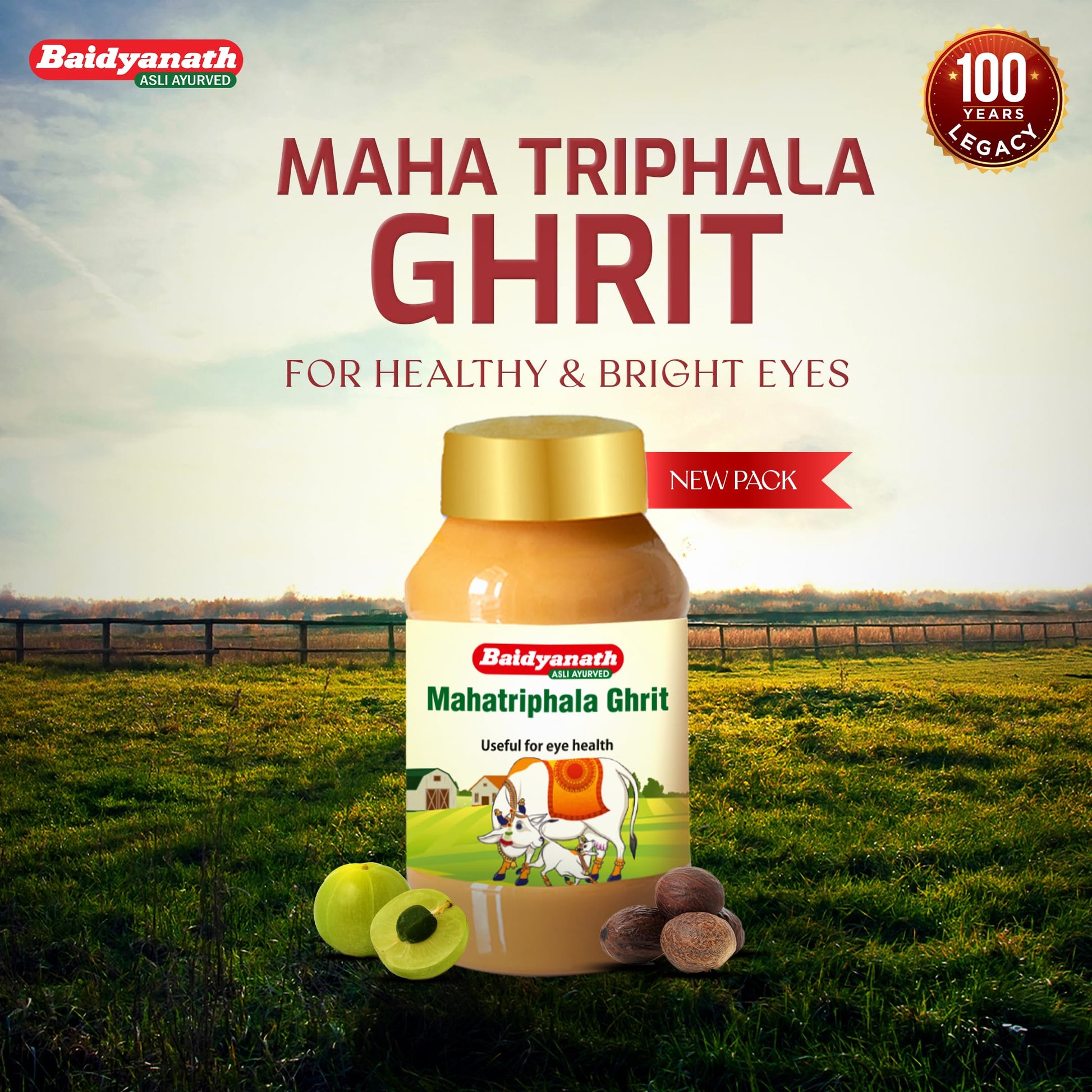 Baidyanath Mahatriphala Ghrita 100 gm - Swadesiicart