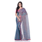 Desh Bidesh Women's Bengal Mayurkonthi Color Changer Tissue Khadi Pure Handloom Cotton Saree With Blouse Piece | Swadesiicart