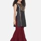 NOZ2TOZ Black Printed Regular Gotta Patti Kurta with Sharara For Girls | Swadesiicart
