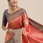Saree Mall Pink Woven Design Zari Silk Blend Banarasi Saree | Swadesiicart