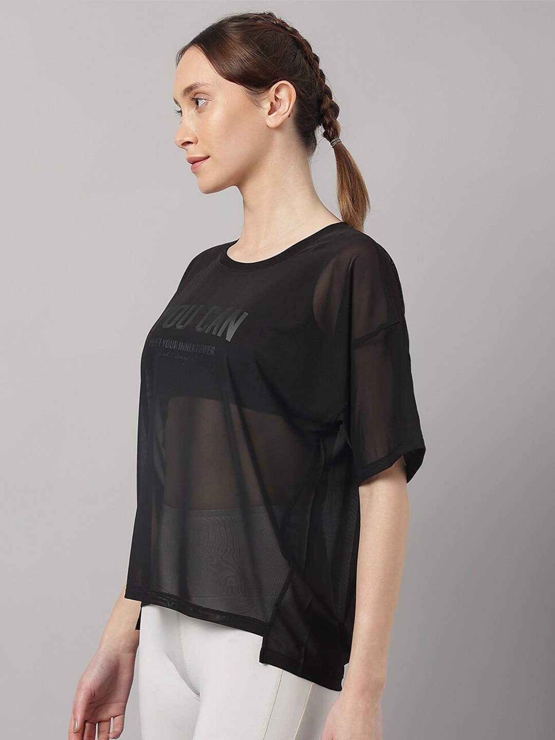 MKH Semi Sheer Dri-FIT Sports T-shirt - Swadesiicart