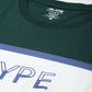 Alcis Men Green & White Typography Printed Slim Fit T-shirt | Swadesiicart