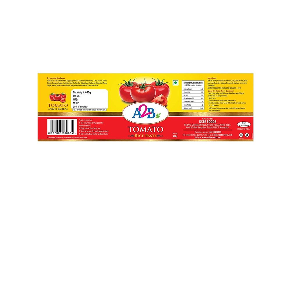 A2B - Adyar Ananda Bhavan Mango Ginger Rice Paste - Swadesiicart