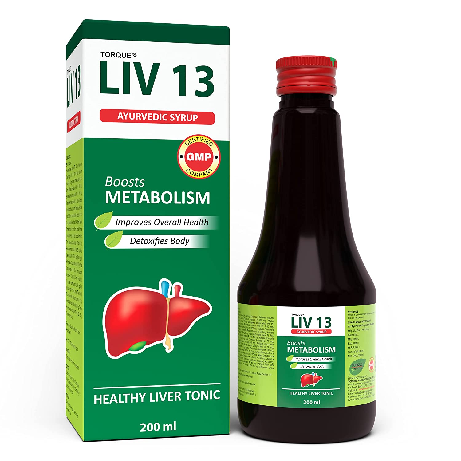 Torque's LIV 13 Ayurvedic Healthy Liver Tonic | Swadesiicart
