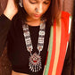 Silver-Plated Alloy Long Kundan Studded Silver Oxidised Necklace - The Pari | Swadesiicart