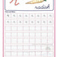 Alphabet Cursive Writing. (Small)