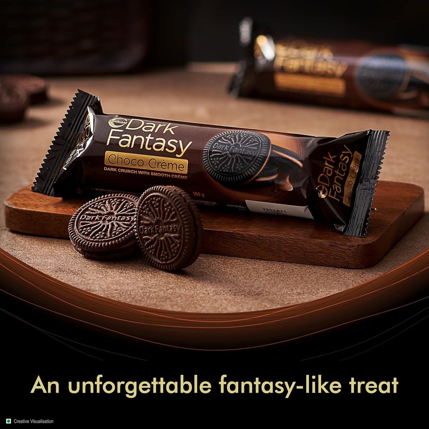 Sunfeast Dark Fantasy Sandwich Creme Dark Crunch With Choco Creme - Swadesiicart