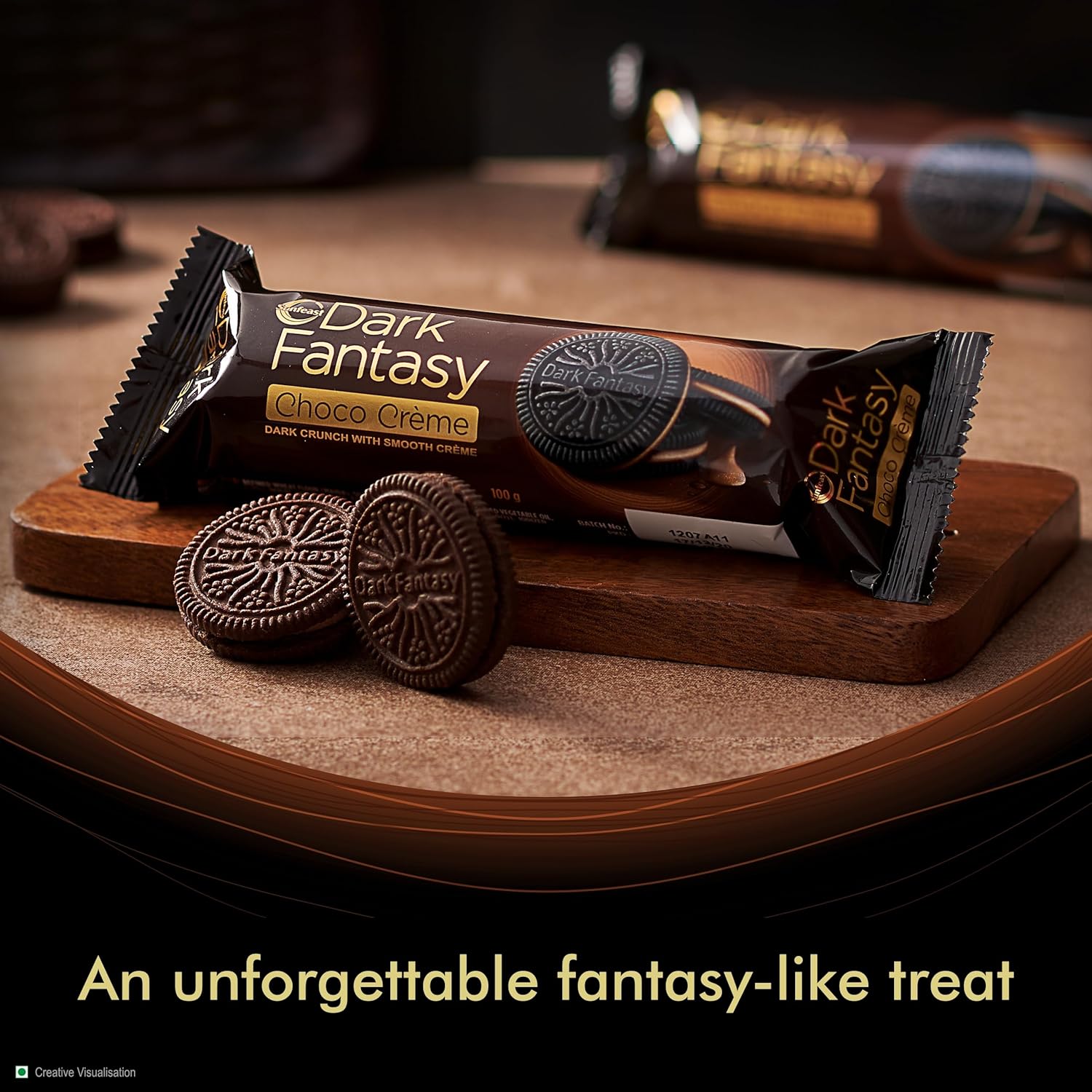 Sunfeast Dark Fantasy Sandwich Creme Dark Crunch With Choco Creme - Swadesiicart