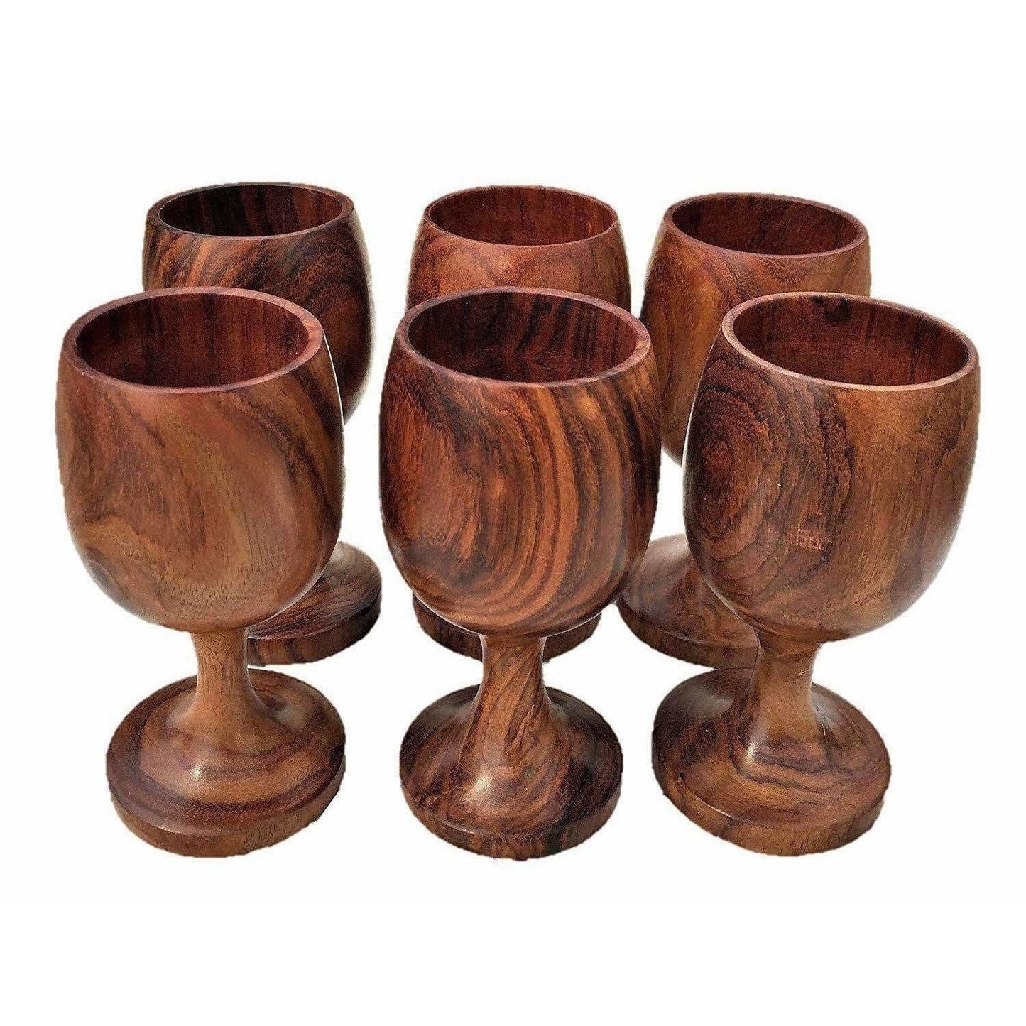 Handmade Sheesham Wooden Glass - Swadesiicart