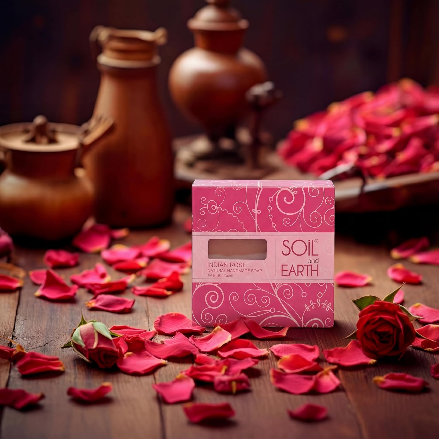 Soil and Earth | Indian Rose | Handmade Soap Bar
