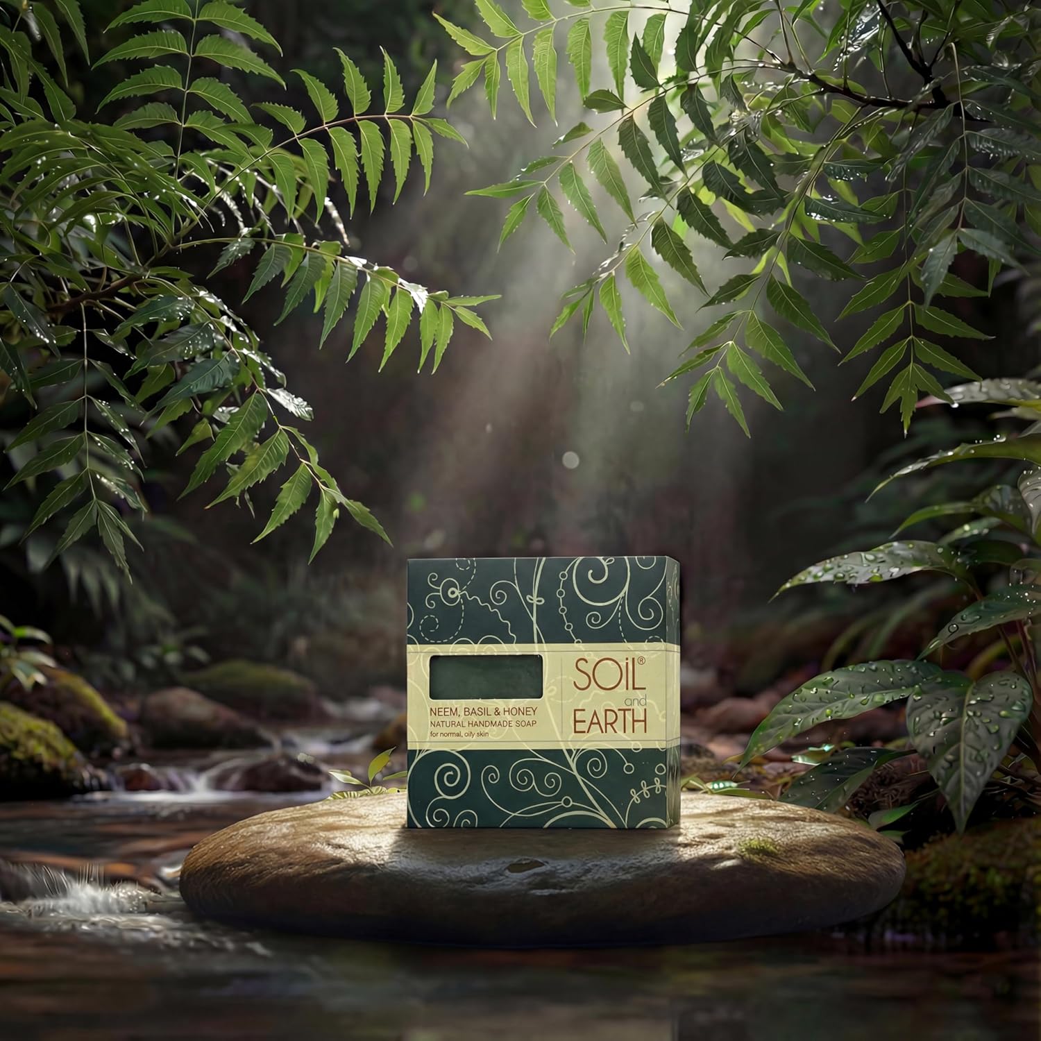 Soil and Earth | Neem, Basil, & Honey | Handmade Soap Bar