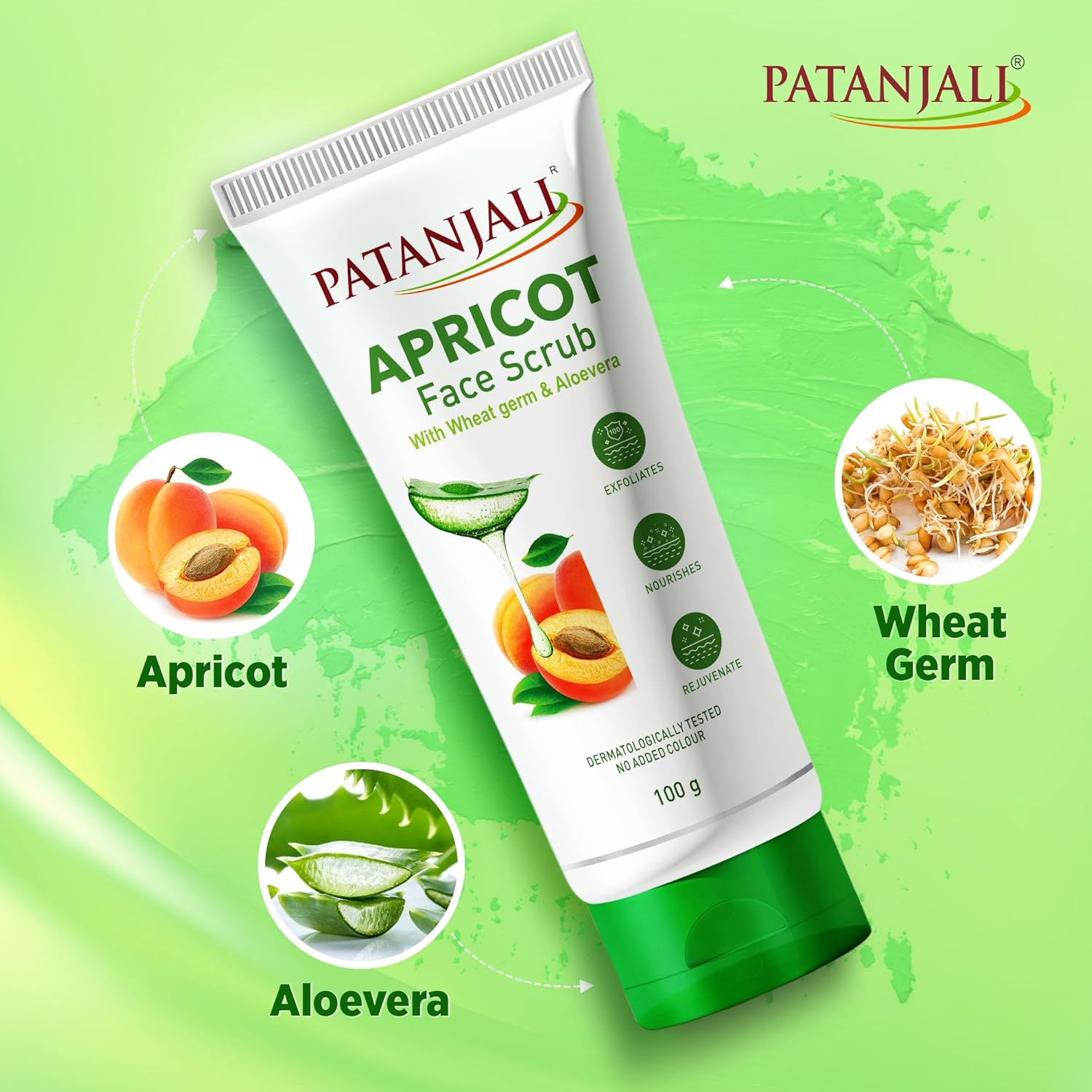 Patanjali Apricot Face Scrub - Swadesiicart