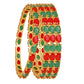 Gold-Polished Alloy Designer Red Green Combo Of Ad Bangles - The Pari - Swadesiicart