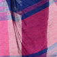 Desh Bidesh Women's Traditional Bengali Handloom Tant Pure Cotton Saree Khadi Temple Par Designed With Blouse Piece | Swadesiicart