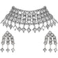 Silver-Plated Alloy Kundan Studded Oxidised Choker Necklace - The Pari | Swadesiicart