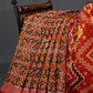 Shades of Mehendi Green Patola Print Semi Chanderi Saree By Gayathri Reddy Designer Studio | Swadesiicart