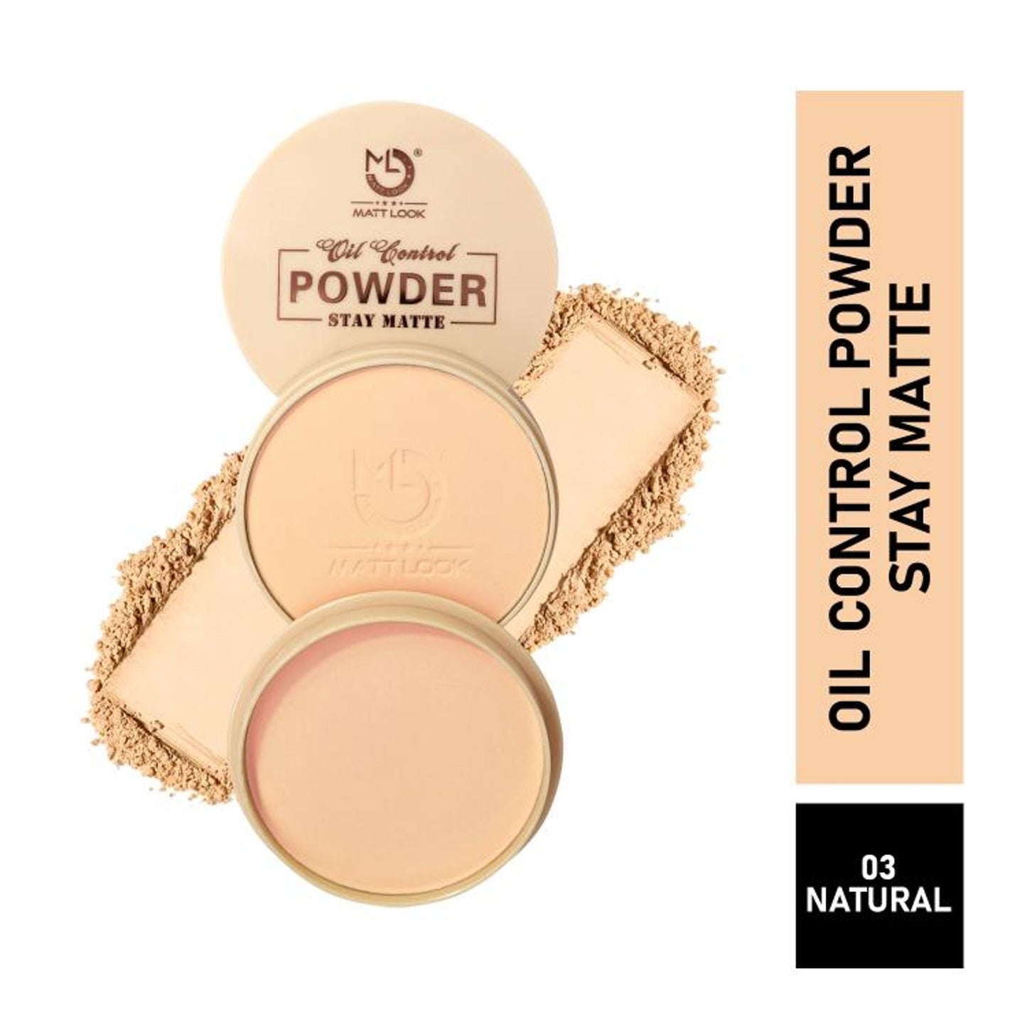 Matt Look CC Oil Control Stay Matte Powder - Natural - Swadesiicart