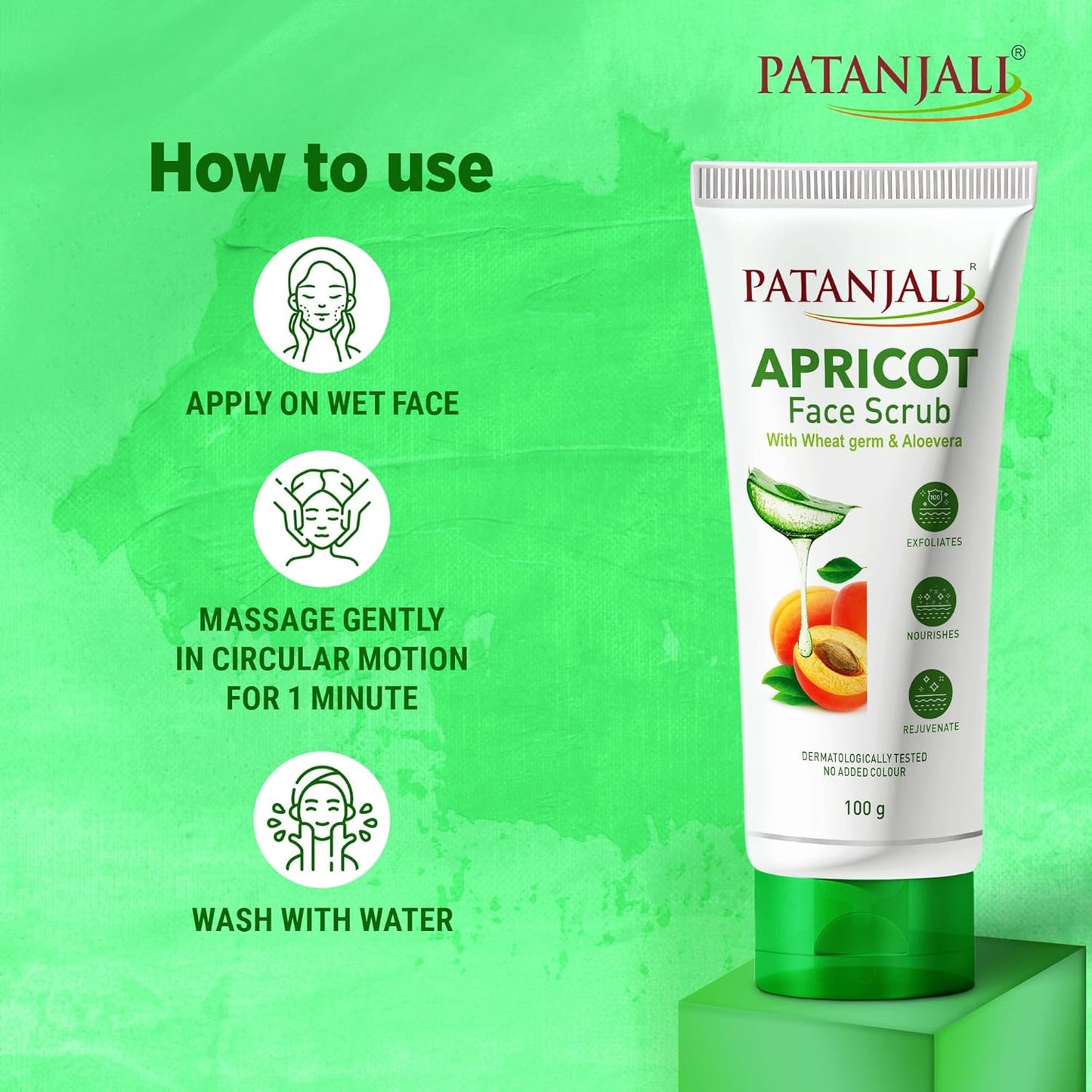 Patanjali Apricot Face Scrub - Swadesiicart
