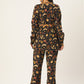 InWeave Women's Black Kalamkari Coord Set With Belt - Swadesiicart