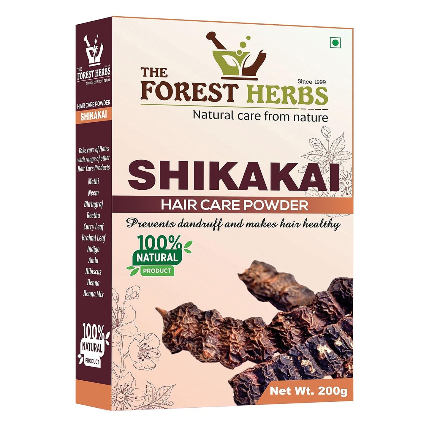 Forest Herbs Shikakai Hair Care Powder - Swadesiicart