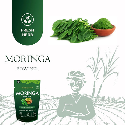 Herb Essential Moringa Powder - Swadesiicart