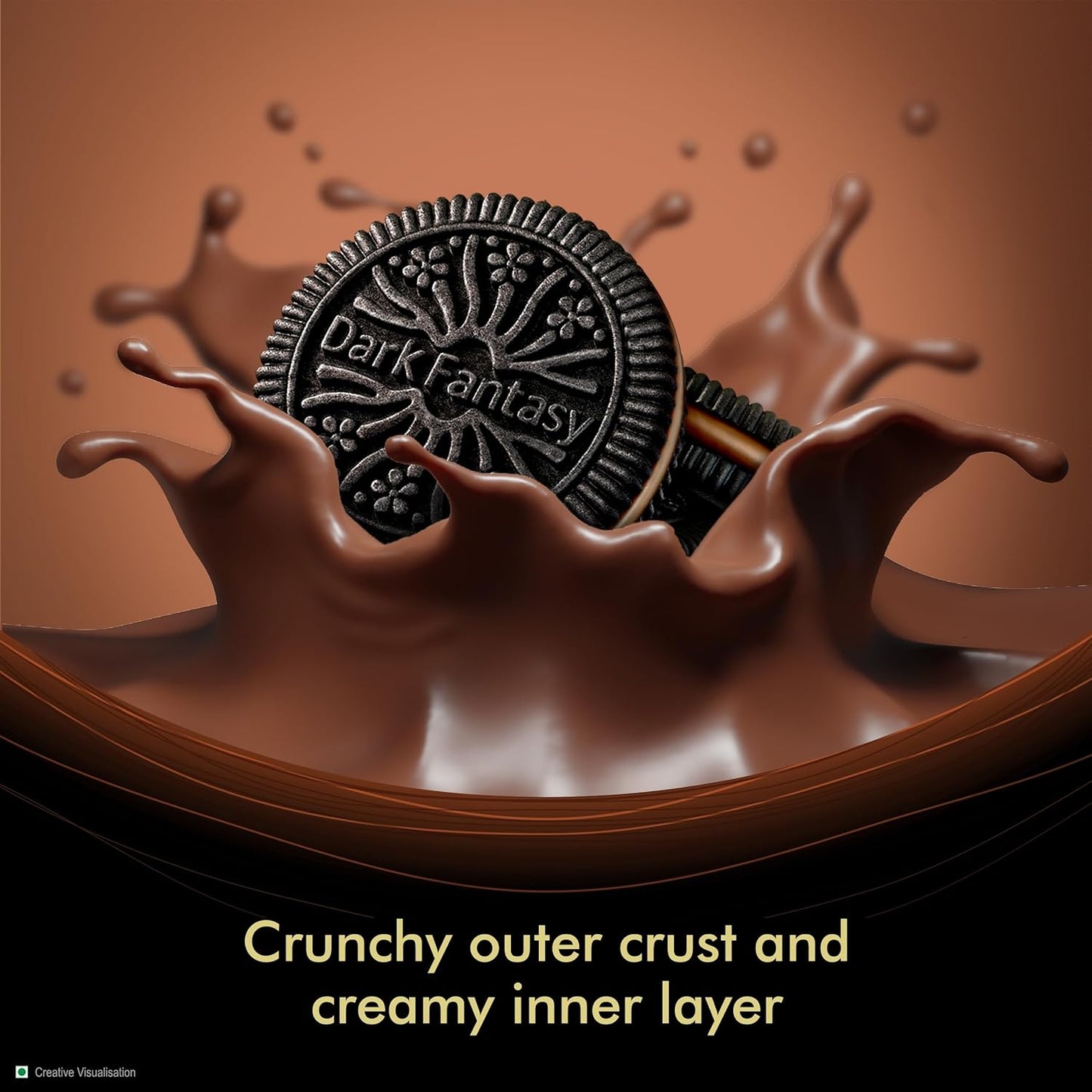 Sunfeast Dark Fantasy Sandwich Creme Dark Crunch With Choco Creme - Swadesiicart