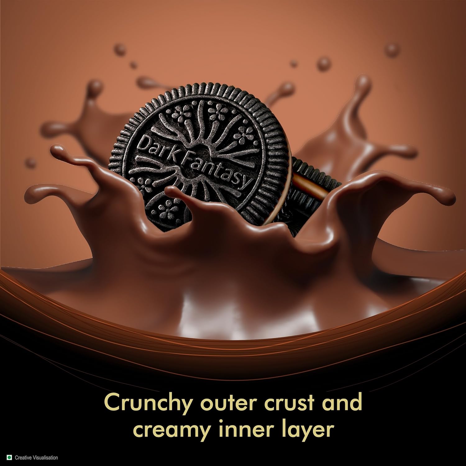 Sunfeast Dark Fantasy Sandwich Creme Dark Crunch With Choco Creme - Swadesiicart