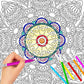 Art Therapy Mandala Adult Colouring Book 1: Mandala Colouring Book, Adult Coloring Book Kit With 12 Sketch Pens, Fun For Adults, Relaxing Coloring Workbook