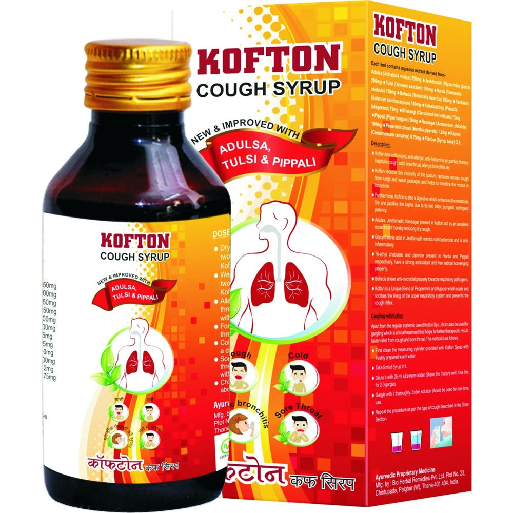 Jiwadaya Ayurveda Kofton Cough Syrup | Swadesiicart