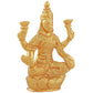 Estele Gold-Polished goddess of wealth Laxmi Devi on lotus Idol for Home/Car decor - Swadesiicart