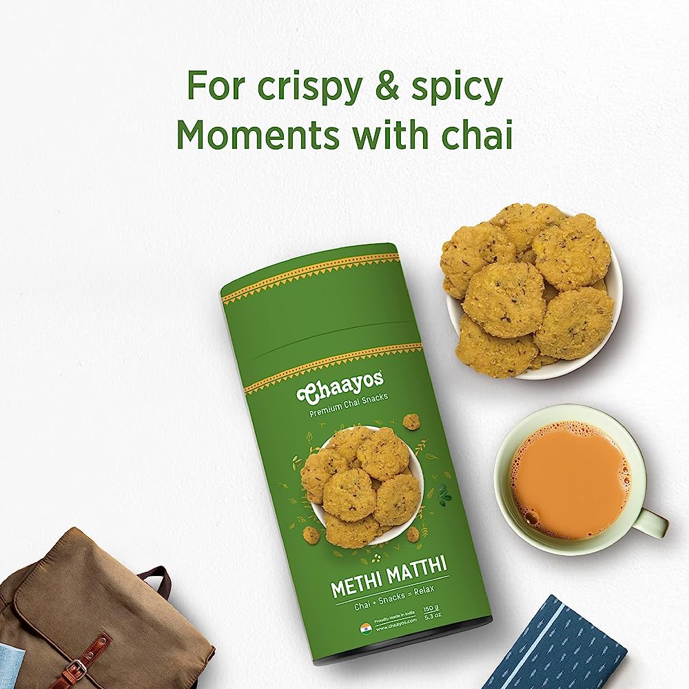 Chaayos Methi Mathri Snacks - Swadesiicart
