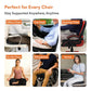 FOVERA Orthopedic Coccyx Seat Cushion for Tailbone Pain | 2-Years Warranty | Memory Foam Chair Pad for Sciatica & Back Pain Relief (18 x 17 Inch), Fits Up to 120Kg Wt, for Chair & Car (Mesh Black)