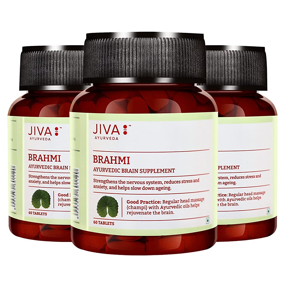 Jiva Ayurveda Brahmi Tablets - Swadesiicart