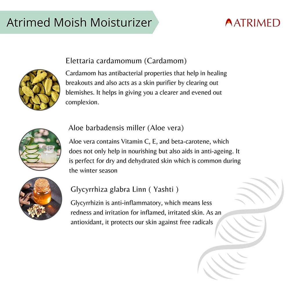 Atrimed Ayurvedic Moish Herbal Moisturizer | Swadesiicart