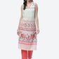 Biba Women Green Floral Printed Thread Work Kurta - Swadesiicart