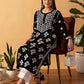 ADA Floral Printed Lucknowi Chikankari Kurta | Swadesiicart