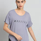 MKH Typography Printed Drop-Shoulder Sleeves Relaxed Fit Dri-FIT T-shirt - Swadesiicart