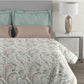 MYTRIDENT Green White Ethnic Motifs Cotton 144 TC Queen Bedsheet With 2 Pillow Covers - Swadesiicart