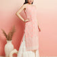 Aks Geometric Mirror Work Straight Kurta