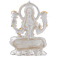Estele Gold & Rhodium goddess of wealth Laxmi Devi Idol on lotus for Pooja/Car decor - Swadesiicart
