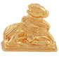 Estele Gold-Polished Lord Nandikeshwara Idol for Home/Car Decor - Swadesiicart