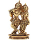 Estele Gold-Polished Devotional Shree Radha Krishna Idol for Home/Car Decor - Swadesiicart