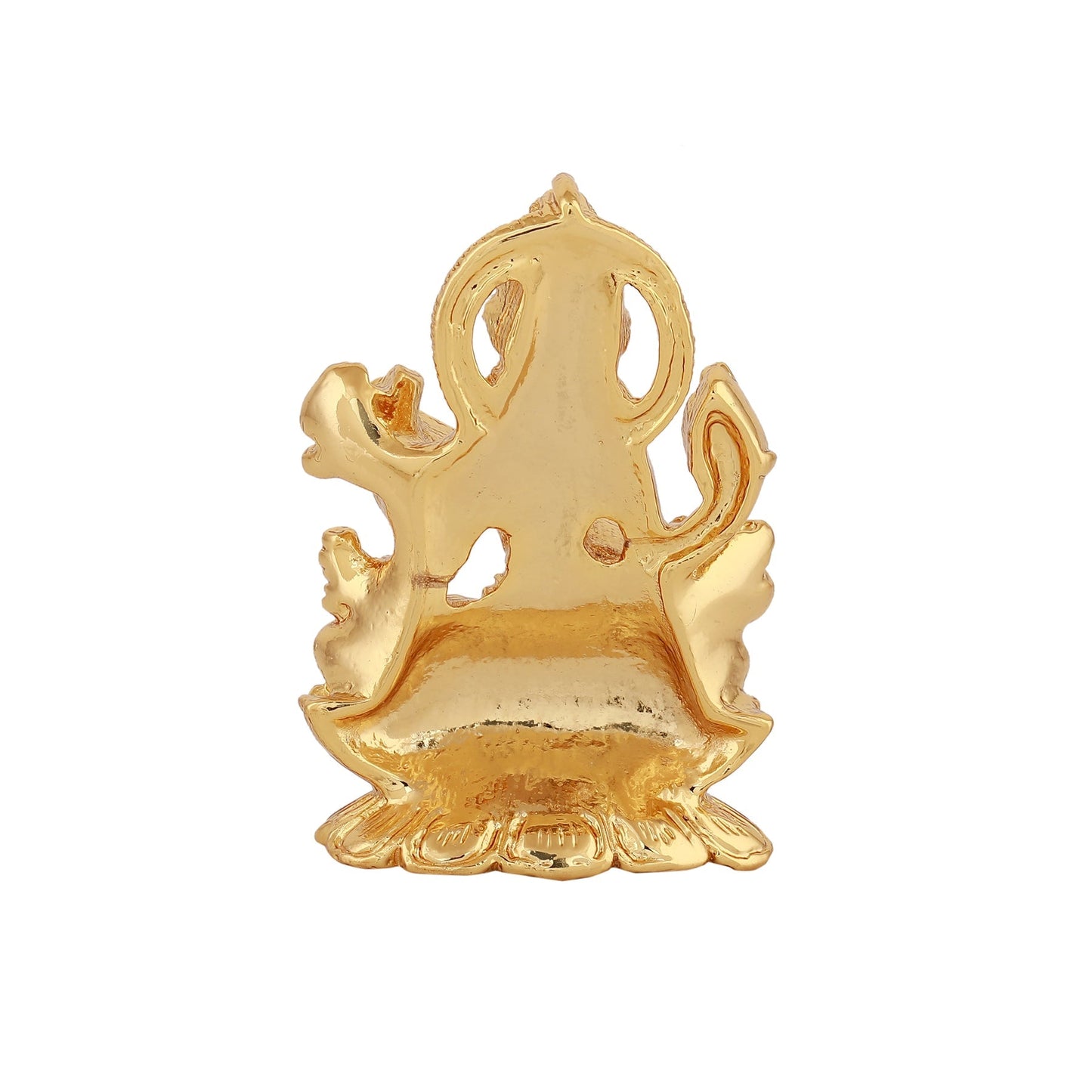 Estele Gold-Polished Goddess of Knowledge Sarasavti Ma Idol for Pooja & Car decor - Swadesiicart