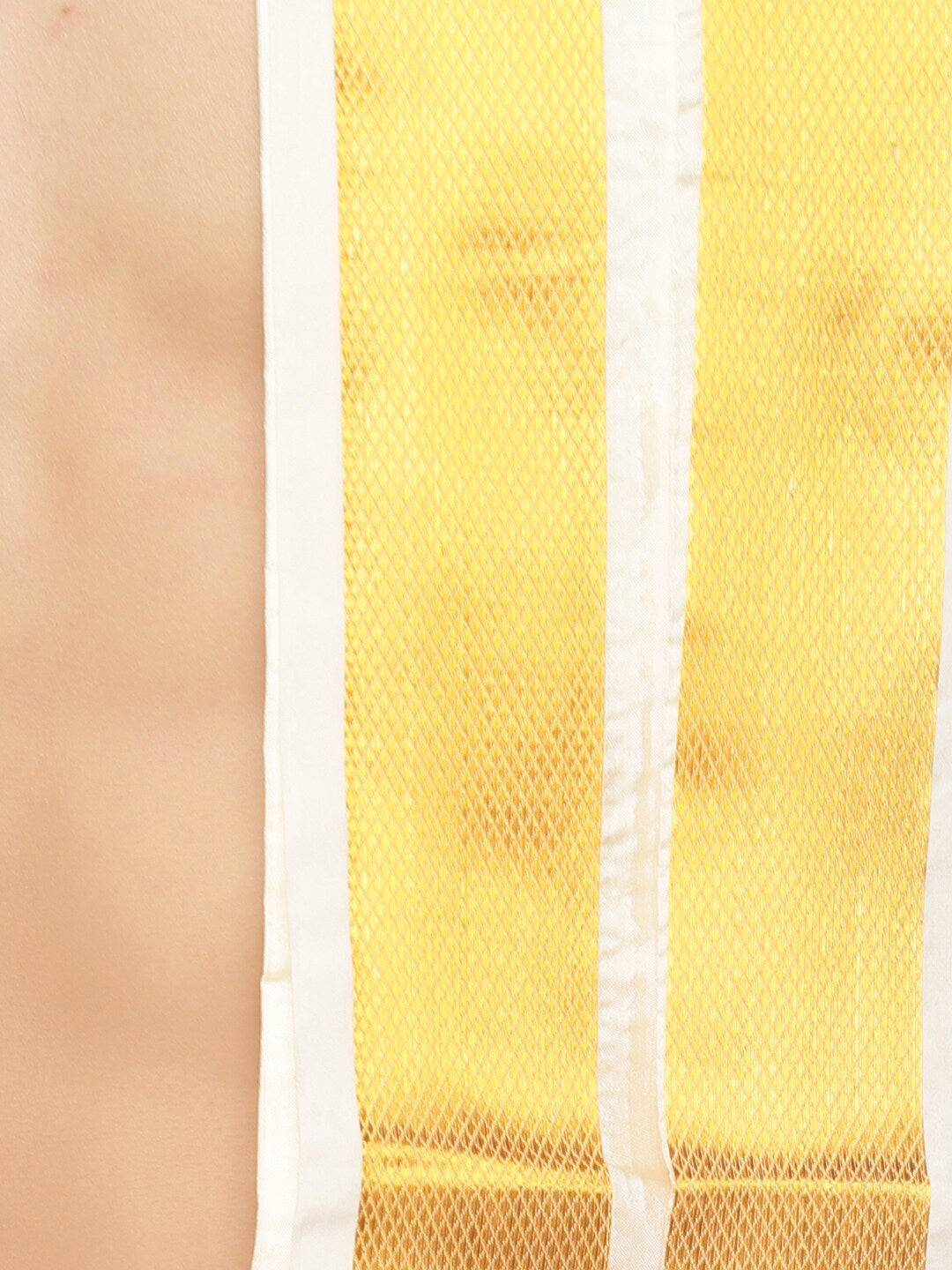 Sethukrishna Cream-Coloured Solid Dhoti For Men | Swadesiicart